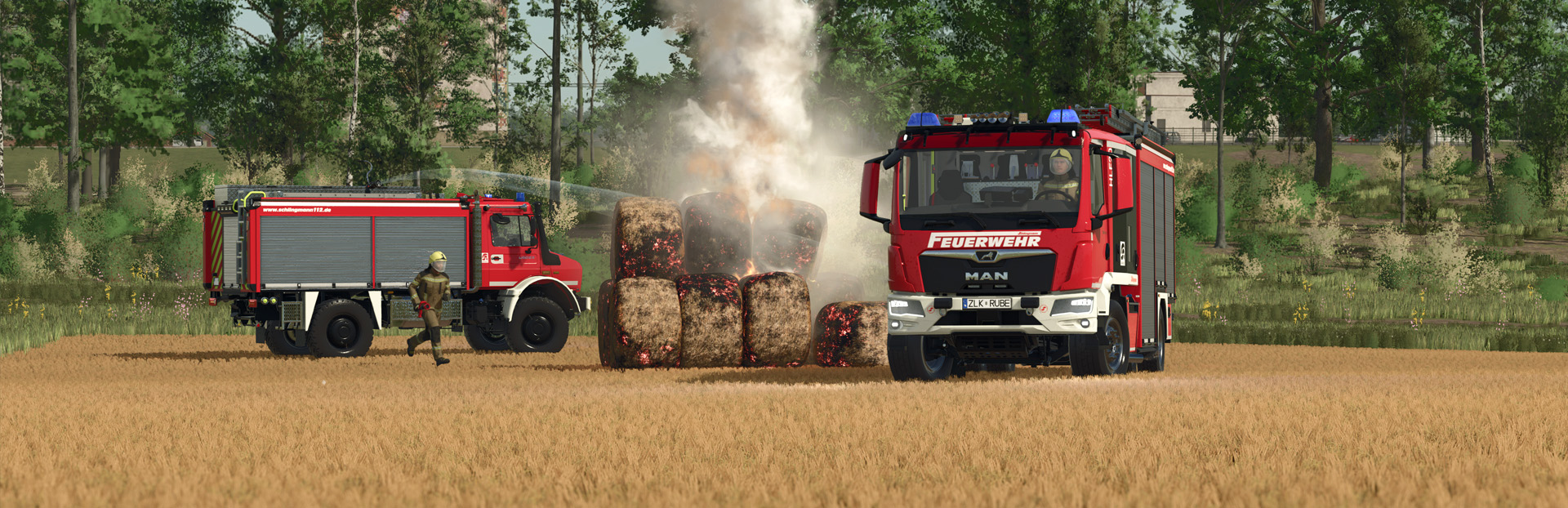 LS25 Emergency Pack — Feuerwehr-DLC mit Schlingmann Löschfahrzeugen